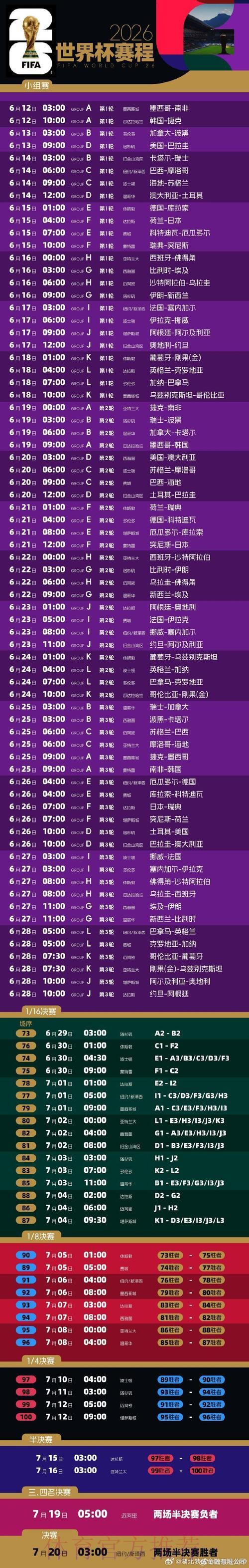 2026年世界杯完整赛程与比赛时间全面解析 2026年世界杯完整赛程与比赛时间全面解析